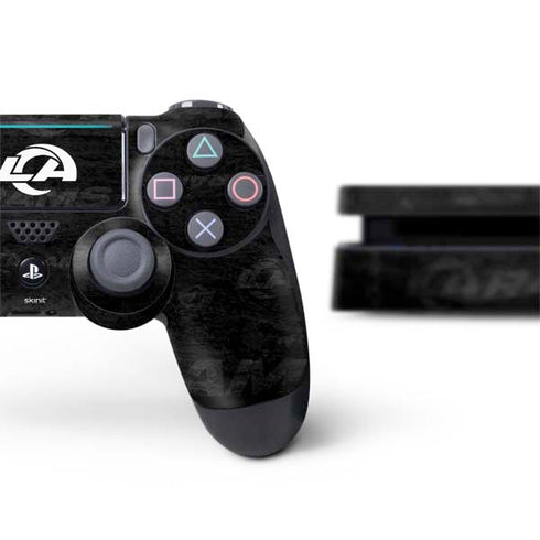 NFL Los Angeles Rams Black & White PS4 Slim Bundle Skin
